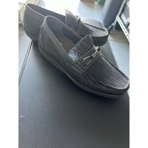 US9 CHAMARIPA Elevator Shoes Men slip on black hidden heel loafer 6cm